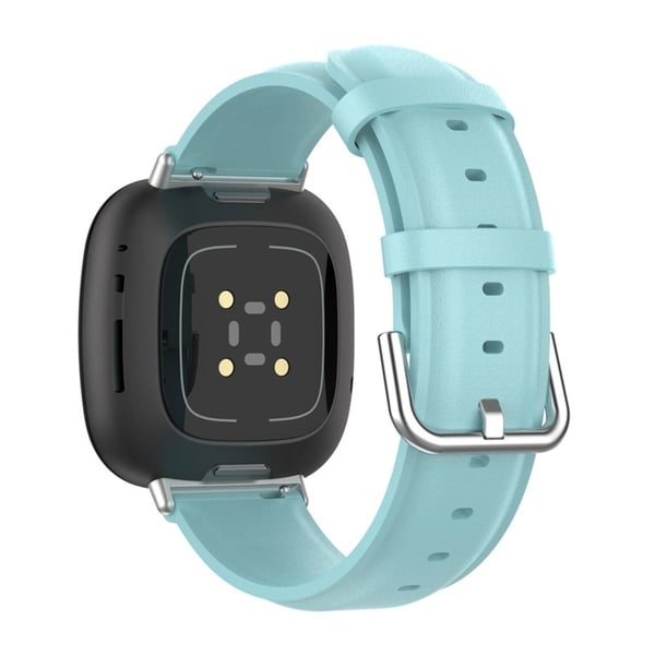 Fitbit Sense 2 / Versa 4 / 3 urrem i ægte læder - Babyblå