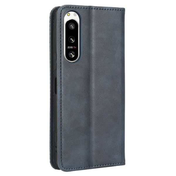 Bofink Vintage Sony Xperia 5 Iv Læder Etui - Blå