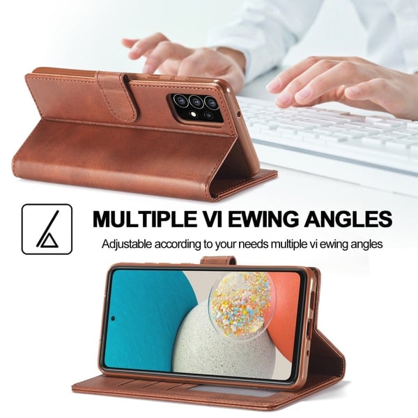 LC.Imeeke Samsung Galaxy A53 5G Flip Etui - Mørkebrun