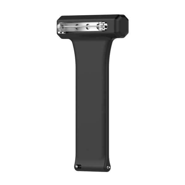 20 mm universal hengende klokkerem i silikon - Svart