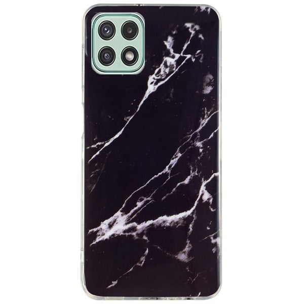 Marble Samsung Galaxy A22 5G Suojakotelo - Musta