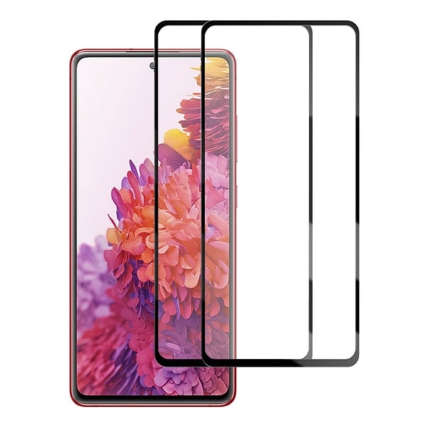 2 stk AMORUS ekstra sterk skjermbeskytter i glass til Samsung Galaxy S20 FE 2022 / S20 FE 5G