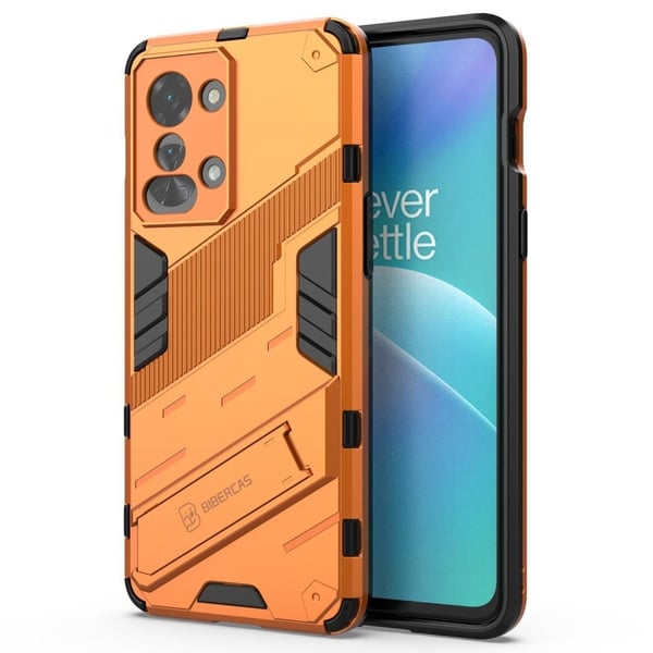 Shockproof Hybrid Deksel med A Modern Touch til OnePlus Nord 2t - Oransje