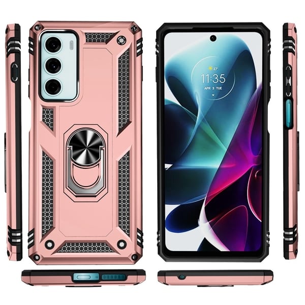 Bofink Combat Motorola Moto G200 5G Etui - Rose Gull