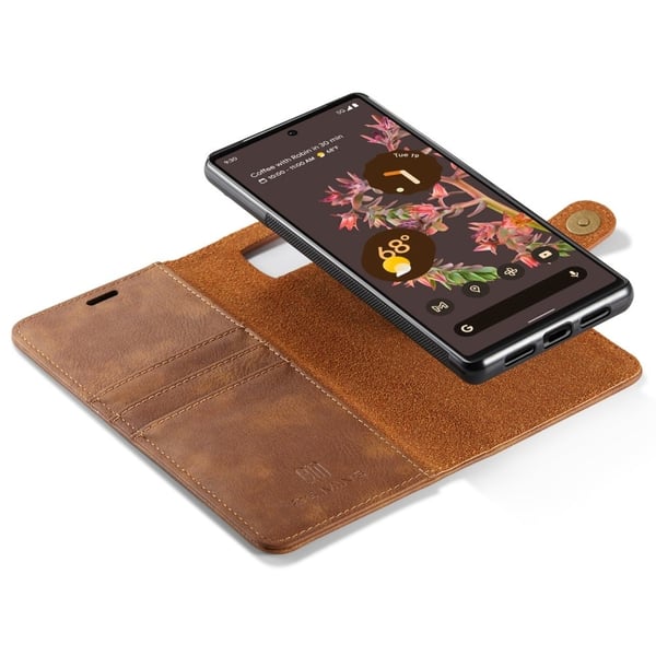 DG.Ming Google Pixel 6 2-in-1 Pung Etui - Brun
