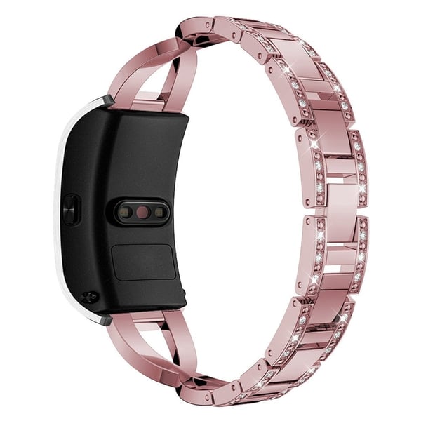 18 mm Universal X-design urrem med rhinestone - Rosa 18 mm Universal X-design urrem med rhinestone - Rosa