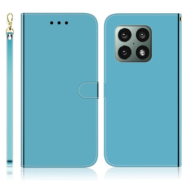 Mirror OnePlus 10 Pro Flip Etui - Blå Mirror OnePlus 10 Pro Flip Etui - Blå