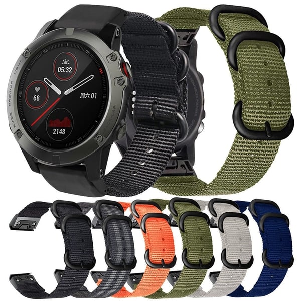 26 mm nylon-urrem til Garmin-ur - Grøn