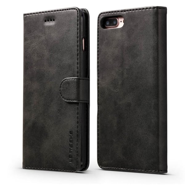 LC.IMEEKE iPhone 8 Plus / iPhone 7 Plus flip etui - Sort