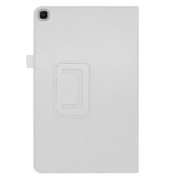 Samsung Galaxy Tab S6 Lite litchi tekstur skinnveske - Hvit