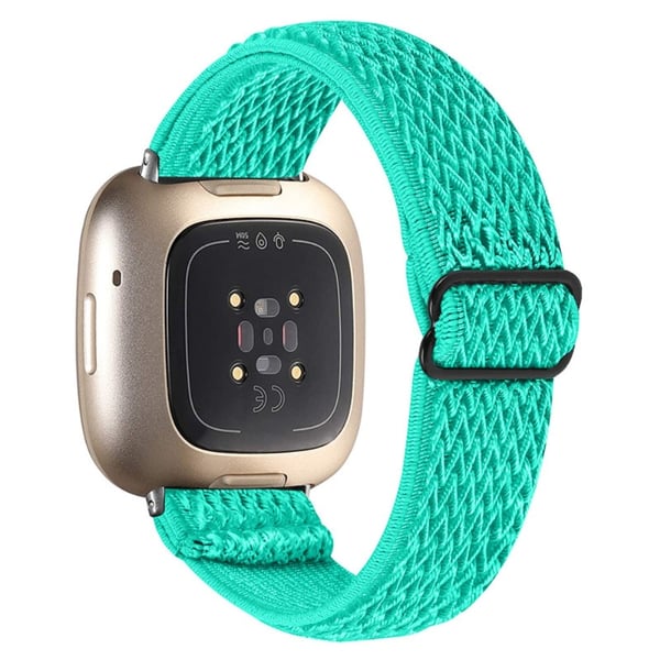 Fitbit Sense / Versa 3 elastisk klokkerem med justerbar spenne - Grønn