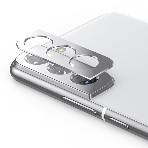 ENKAY Samsung Galaxy S22 / S22 Plus aluminiumsalluminium eller herdet glass kameralinsebeskytter - Sølv