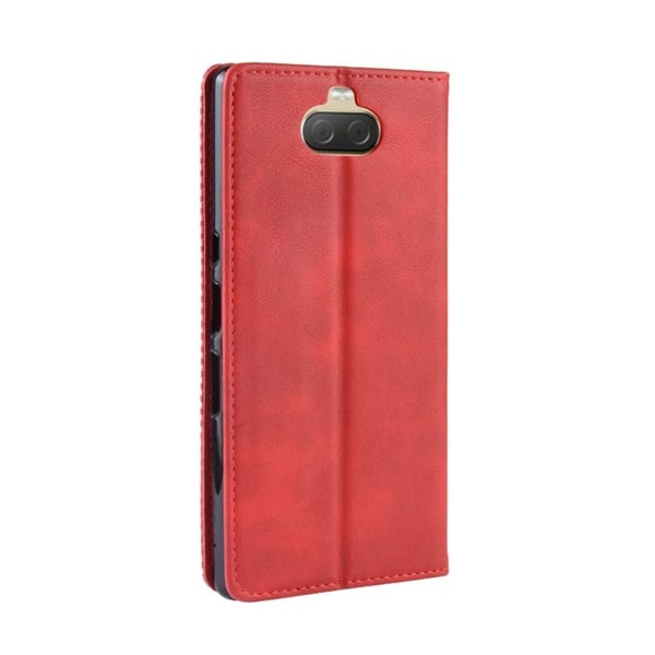 Sony Xperia 10 Vintage Skinnetui - Rød