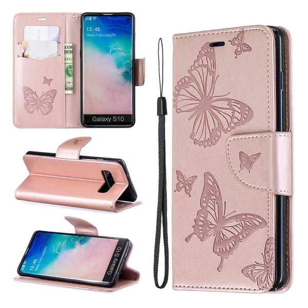 Butterfly Samsung Galaxy S10 kotelot - Ruusukulta