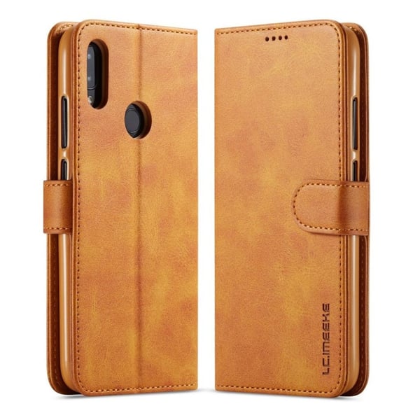 LC.Imeeke läder Xiaomi Redmi Note 7 fodral - Brun