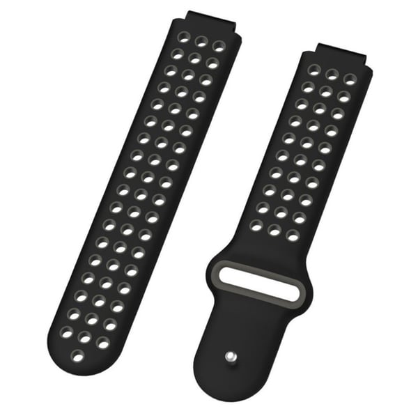 26mm Garmin Forerunner 735xt / 220/230/235/620/630-To-Farge Silikon smartklokke Bandet - Hvit / Grå