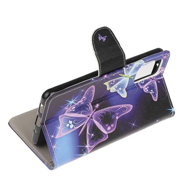 Wonderland Samsung Galaxy S20 flip-etui - Glødende Sommerfugl