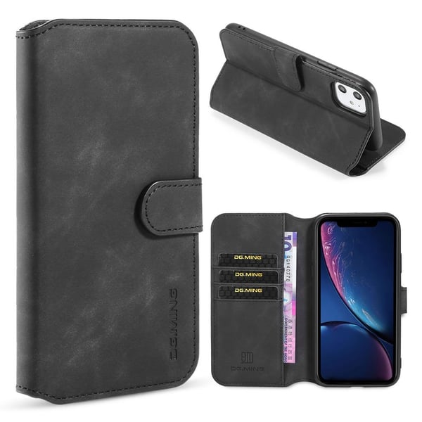 DG.MING iPhone 11 Retro Veske - Svart