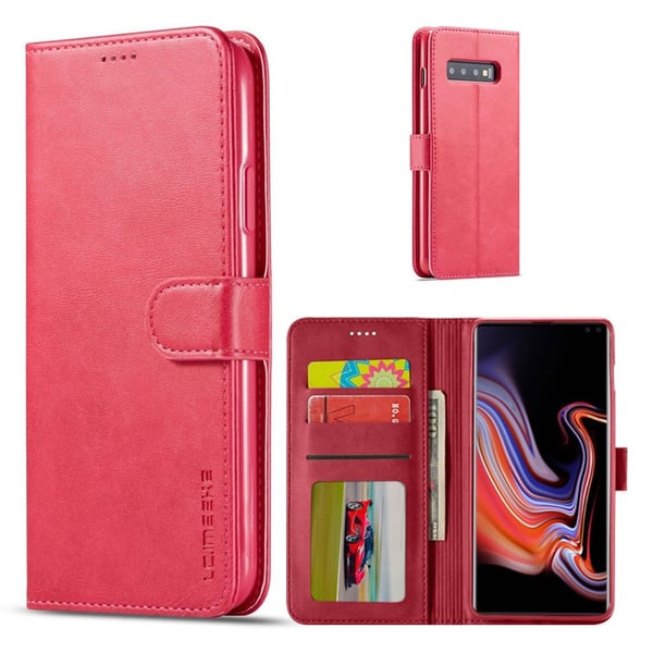 LC.IMEEKE Samsung Galaxy S10 Plus Flip Etui - Rose