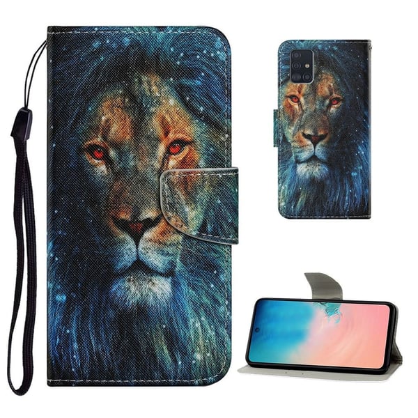 Wonderland Samsung Galaxy A71 Flippetui - Løve Wonderland Samsung Galaxy A71 Flippetui - Løve