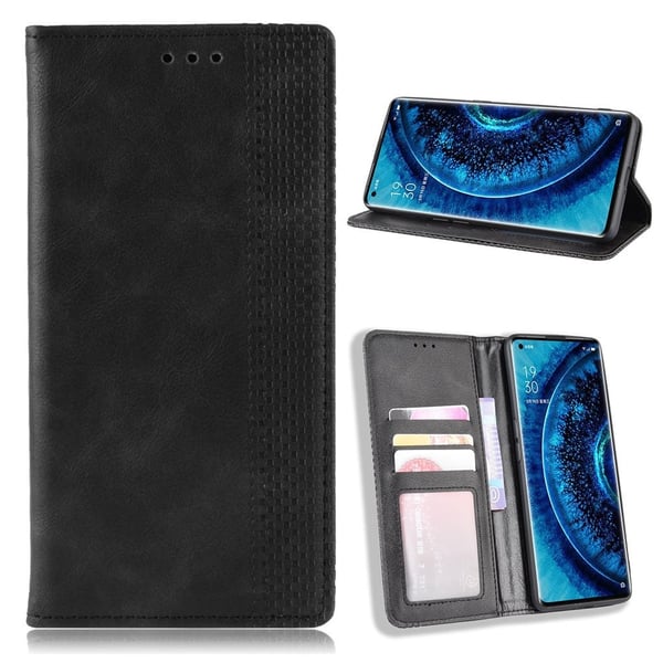 Bofink Vintage Oppo Find X2 Pro kotelot - Musta
