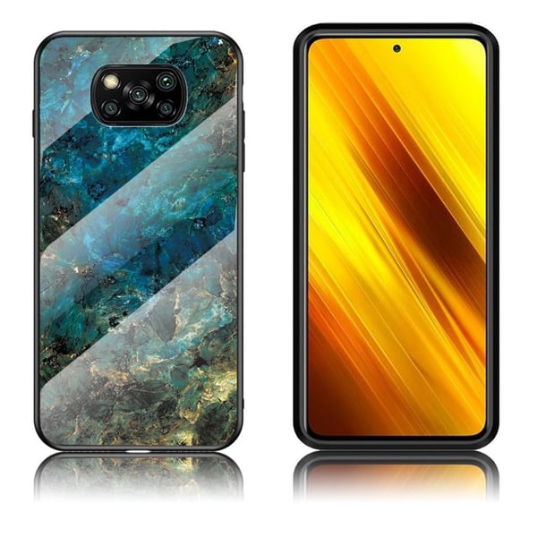 Fantasy Marble Xiaomi Poco X3 / X3 Nfc Deksel - Smaragd