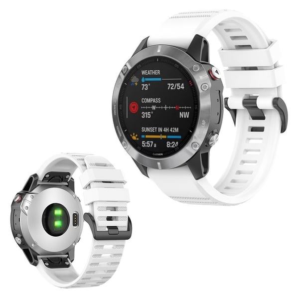 Garmin Fenix 6 holdbar klokkereim - Hvit