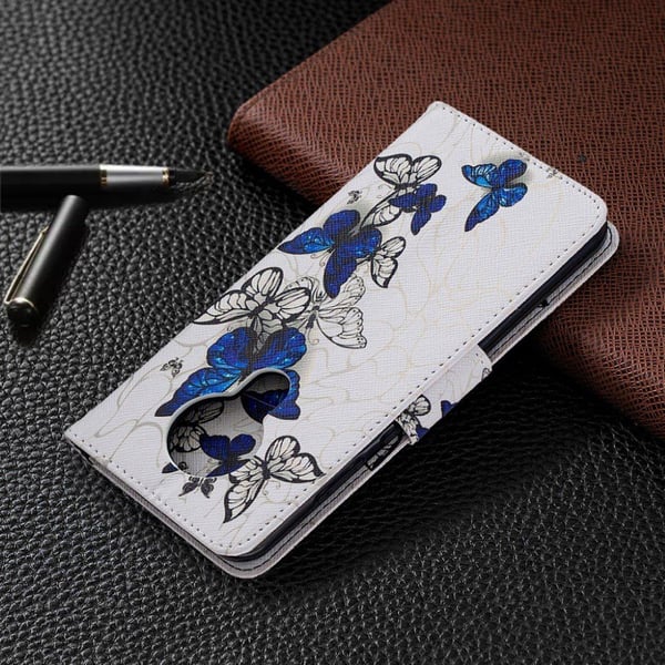 Wonderland Nokia 5.3 flip-etui - Blå Sommerfugler