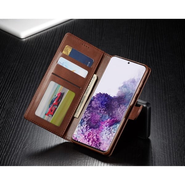 LC.IMEEKE Samsung Galaxy S20 Plus Flip Etui - Kaffe