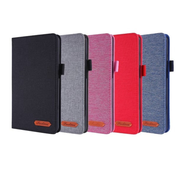 Lenovo Tab M7 Klut Theme Lær Etui - Rosa