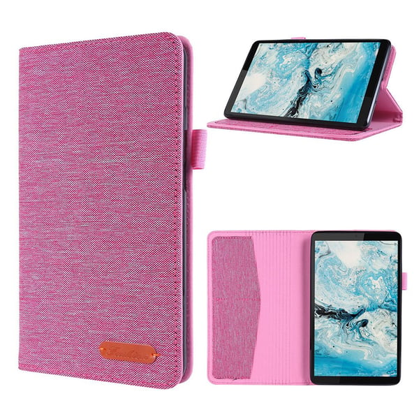 Lenovo Tab M7 Klut Theme Lær Etui - Rosa