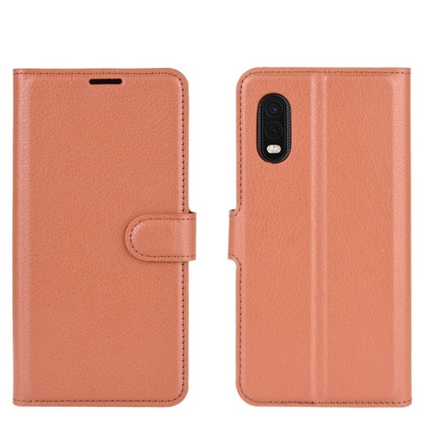 Classic Samsung Galaxy Xcover Pro flip etui - Brun
