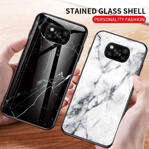 Fantasy Marble Xiaomi Poco X3 / X3 Nfc Deksel - Svart