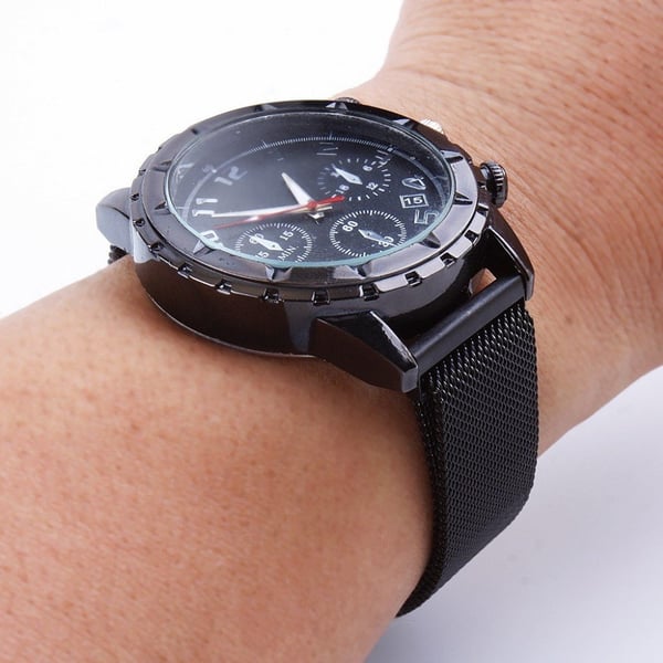 Withings Steel HR (36 mm) milanesisk urrem i rustfritt stål - Svart