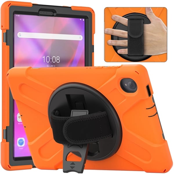 Lenovo Tab M10 FHD Plus 360°-sving Silikon Etui - Oransje