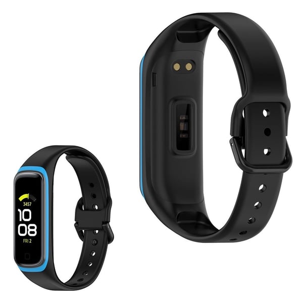 Samsung Galaxy Fit 2 tofarvet silikoneurrem - Sort / Blå