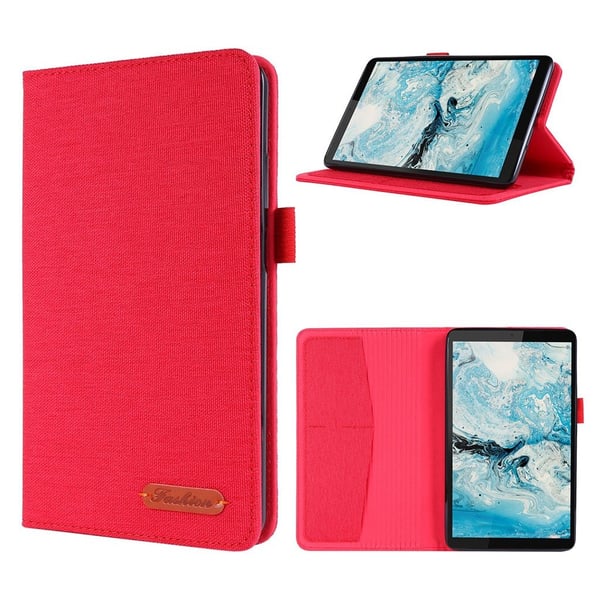 Lenovo Tab M7 Klut Theme Lær Etui - Rød