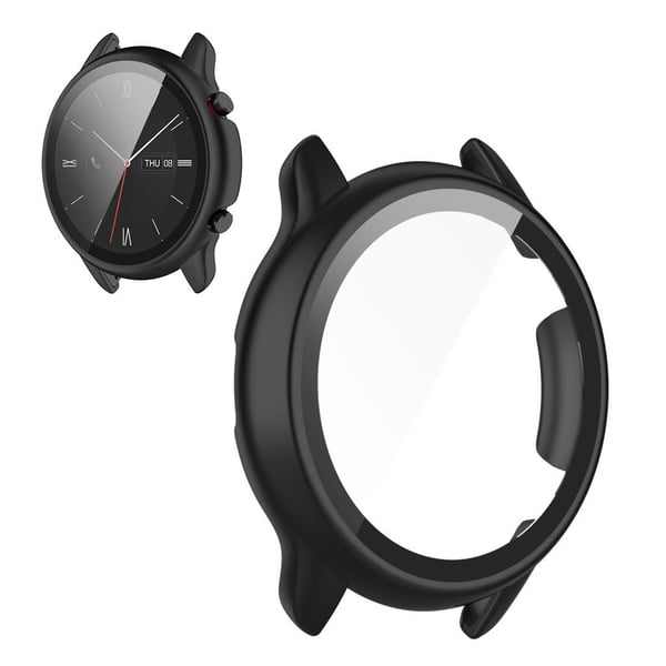 Amazfit GTR 2 eSIM / GTR 2e / GTR 2 ramme + herdet glass - Svart