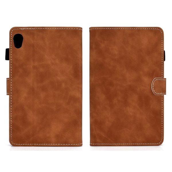 Lenovo Tab M10 HD Gen 2 Microfiber Lær Etui - Brun