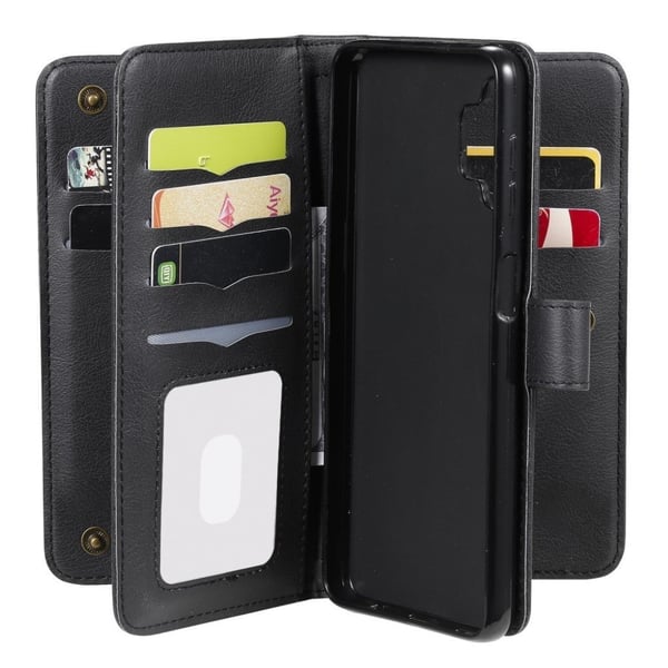 10-slot Pung Etui til Samsung Galaxy A32 5g - Sort