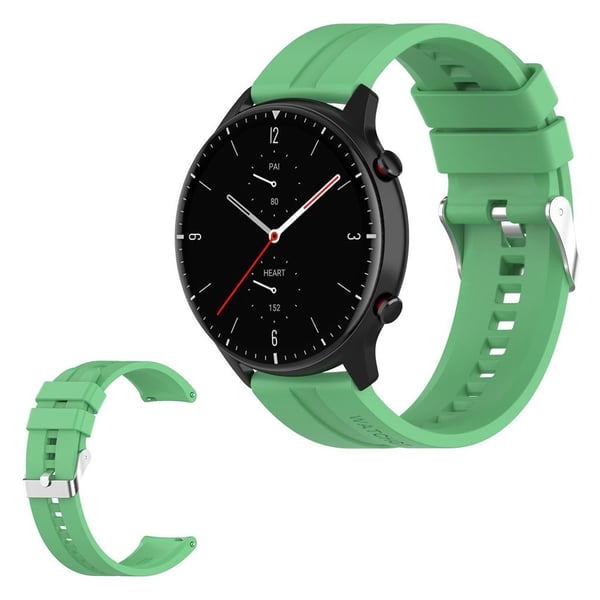 22 mm silikonklokkearmbånd for Amazfit-enheter - Mintgrønn