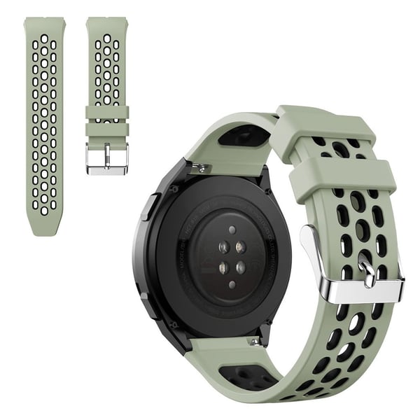 Huawei Watch GT 2e dual tone silikonarmbånd - Lysegrønn / Svart