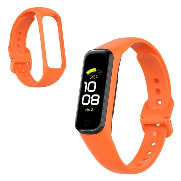 Samsung Galaxy Fit 2 silikonarmbånd - Oransje Samsung Galaxy Fit 2 silikonarmbånd - Oransje