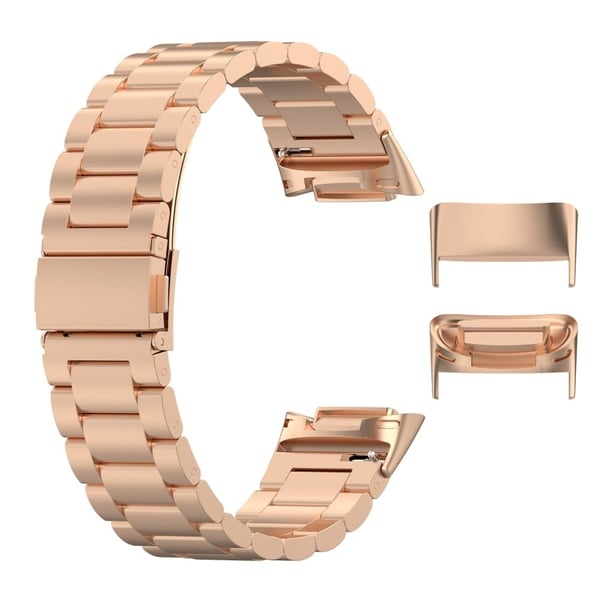 1 par Fitbit Charge 5 metalstik til udskiftning af urremme - Rødguld