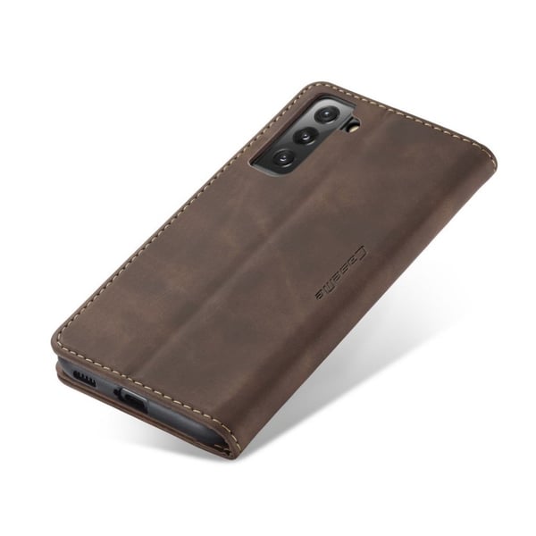 CaseMe Samsung Galaxy S21 FE Vintage Etui - Kaffe