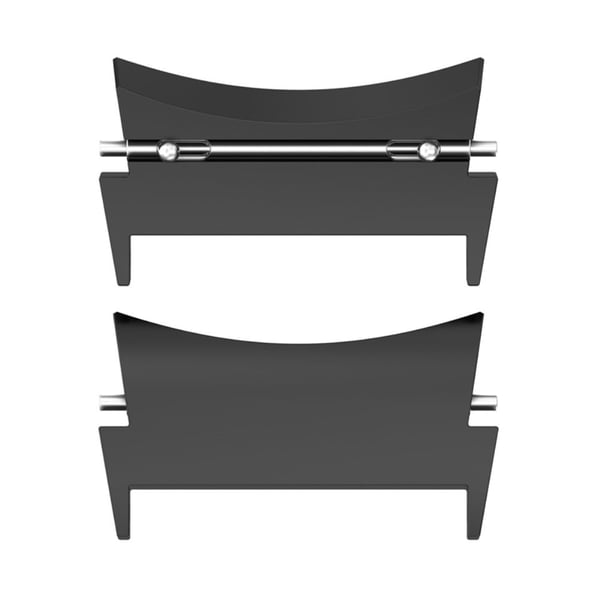 1 par metalladapter for Samsung Galaxy Watch - Svart