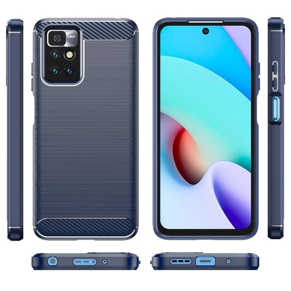 Carbon Flex Etui Xiaomi Redmi Note 11 - Blå