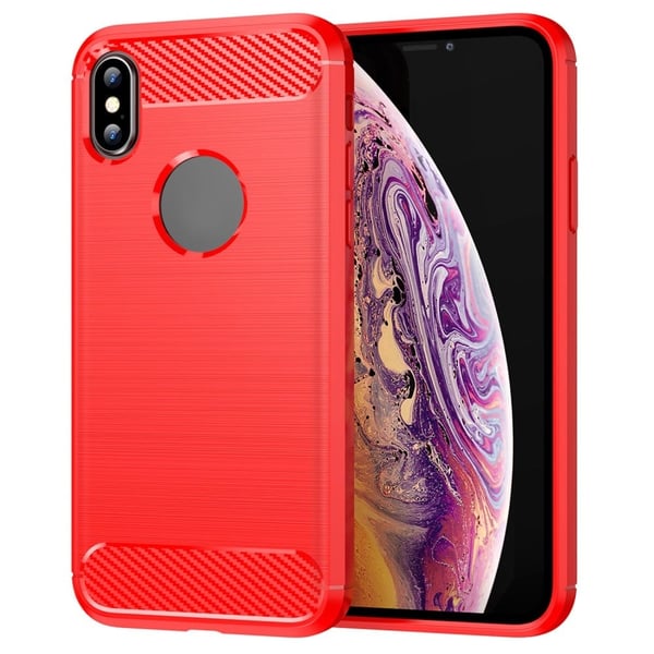 Carbon Flex etui - iPhone Xs Max - Rød Carbon Flex etui - iPhone Xs Max - Rød