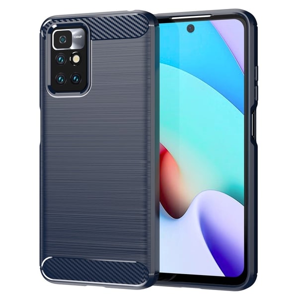 Carbon Flex Etui Xiaomi Redmi 10 Prime / Redmi 10 - Blå
