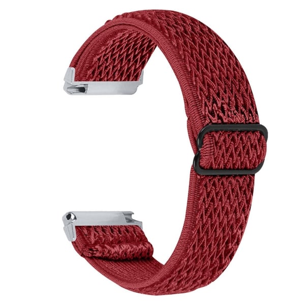 Fitbit Versa 2 / Versa Lite elastisk urrem med justerbart spænde - Rød